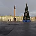Winter palace and Alexander Column on Palace Square